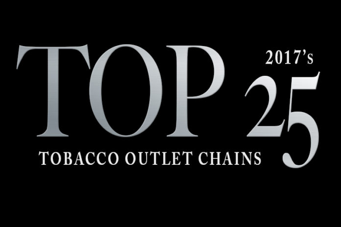 top 25 tobacco outlet chains of 2017