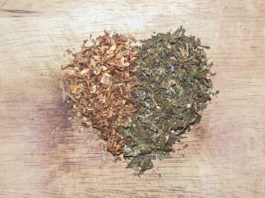 Tobacco and Marijuana Leaves