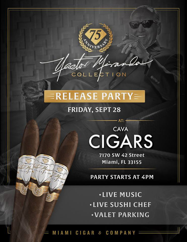 Miami Cigar & Co. to Hold Nestor Miranda Anniversary Release at Cava Cigars
