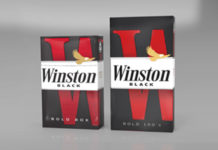 Winston Black premium cigarette