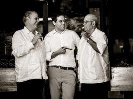Left to right: Paul Palmer, Max Fernandez and the late Arsenio Ramos.