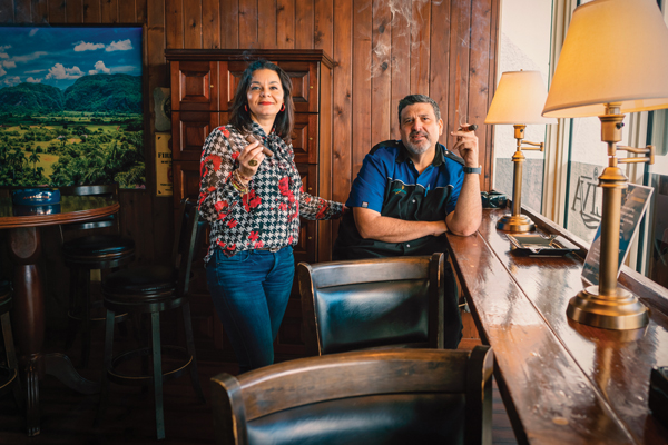 Mari Mena is Neptune Cigars’ director of retail, and George Perez is the manager of Neptune’s South Miami Dadeland location. Neptune Cigars is an “omni-channel” retail business that offers customers both online and traditional options.