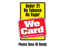 We Card Tobacco 21