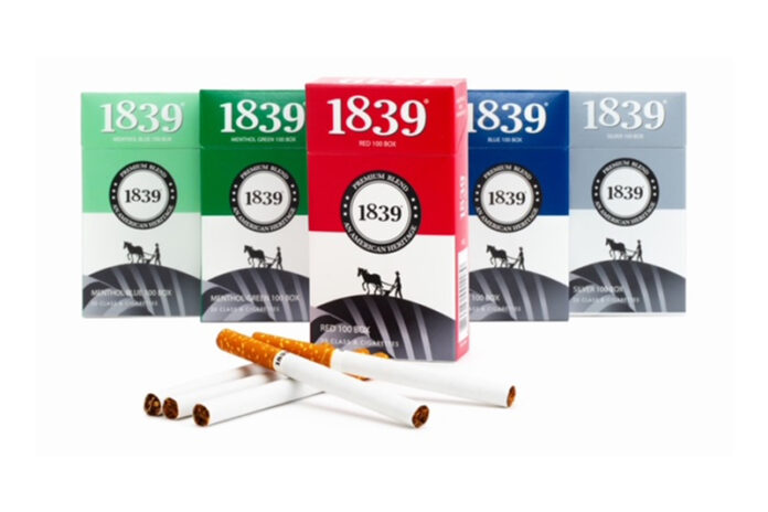 Premier Manufacturing Introduces New Packaging Design for 1839 Cigarettes